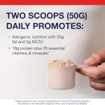 Metagenics Ketogenic Shake - Keto Protein Powder - Low Carb, Sugar-Free, Gluten-Free Meal Replacement - 25 Vitamins & Minerals with MCTs, Iron, Biotin & Calcium - Non-GMO - Chocolate -14 Servings