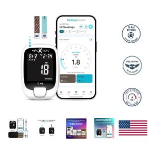 Clinical-Grade GK+ Glucose & Ketone Kit with App - Monitor Your Metabolism