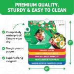 Air Fryer & Keto Cookbook Magnets - Set of 2 (7”x6”) - Air Fryer Accessories & Keto Meal Plan Cookbook - Airfryer Kitchen Appliances - Keto Foods & Keto Diet Book for Beginners - Kitchen Gadgets 2026