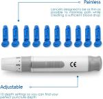 Portable Ketone Testing Kit: Blood Meter, Lancing Device & Strips Included