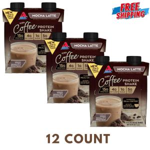 Atkins Keto Protein Shake - Mocha Latte, 3 Pack