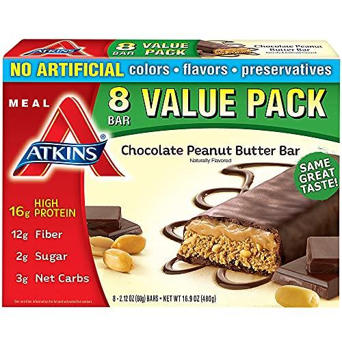 Atkins Chocolate Peanut Butter Keto Meal Bars