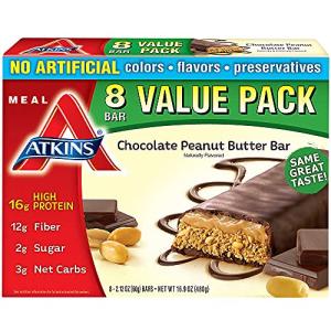 Atkins Chocolate Peanut Butter Keto Meal Bars
