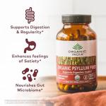 Organic India Psyllium Husk Capsules - Keto Fiber Supplement