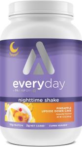 TransformHQ Keto Nighttime Meal Shake, Pineapple Flavor
