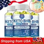 3x Keto BHB 20,000MG Ketone Fat Burner