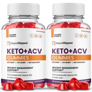 Rapid Ripped Keto ACV Gummies - Max Strength 2 Pack