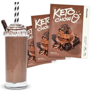 Keto Chow Chocolate Meal Replacement Shake - 3 Pack