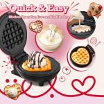 Mini Heart Waffle Maker for Keto Lovers