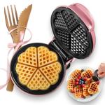 Heart-Shaped Mini Waffle Maker for Keto Lovers