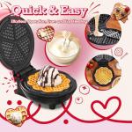 Heart-Shaped Mini Waffle Maker for Keto Lovers