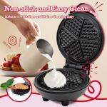 Heart-Shaped Mini Waffle Maker for Keto Lovers