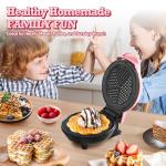 Heart-Shaped Mini Waffle Maker for Keto Lovers