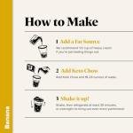 Keto Chow Banana Meal Replacement Shake Powder