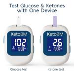 KetoBM Bluetooth Blood Ketone & Glucose Monitor Kit