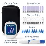 KetoBM Bluetooth Blood Ketone & Glucose Monitor Kit