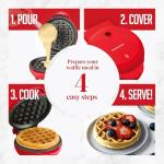 OVENTE Mini Waffle Maker for Keto Chaffles