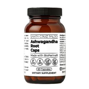 Santa Cruz Paleo Ashwagandha Root Capsules - Keto Friendly
