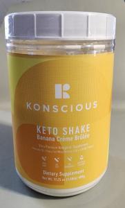 Konscious Keto Banana Cream Shake for Weight Loss