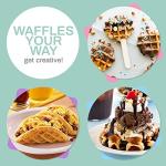 Compact Electric Nonstick Mini Waffle Maker