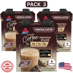Atkins Mocha Latte Keto Protein Shake 12 Ct