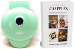 Dash Mini Waffle Iron with Keto Chaffle Recipe Book