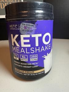 Keto Science Vanilla Meal Replacement Shake 18.8 oz