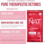PRUVIT Keto Nat Strawberry Peach Ketone Drink