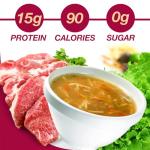 High Protein Beef Vegetable Soup Mix - Keto Friendly