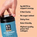Perfect Keto MCT Oil Powder – Vanilla, 30 Servings