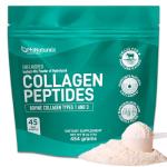 Unflavored Hydrolyzed Collagen Peptides Protein Powder