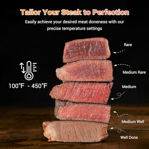 Compact 8-in-1 Air Fryer with Dual-sensor Smart Probe