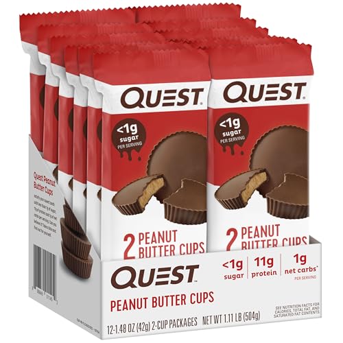 Quest Nutrition Keto-Friendly Peanut Butter Cups, 12 Count