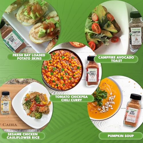 FreshJax Keto Camping Seasoning Set | Sampler of Organic Spices | Grilling Gifts for Men