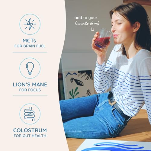 Bovine Colostrum Creamer with Organic Lions Mane for Keto