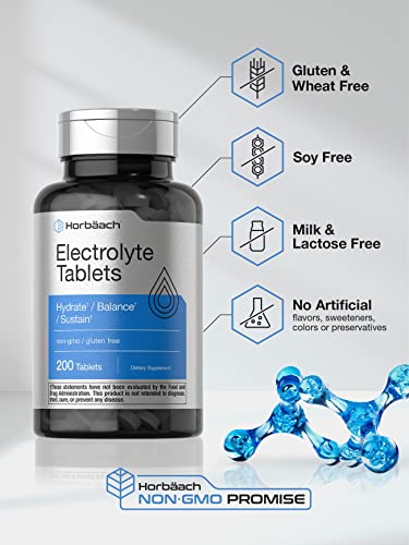 Horbäach Electrolyte Tablets | 200 Count | Keto-Friendly