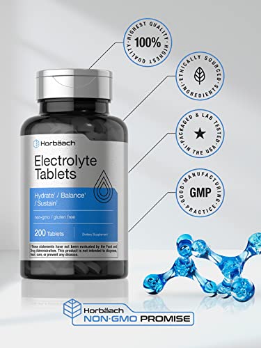Horbäach Electrolyte Tablets | 200 Count | Keto-Friendly