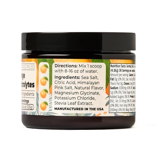 Keto-friendly Orange Electrolyte Powder for Hydration, 30 Servings