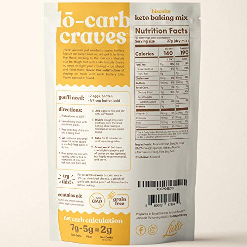 Delicious Keto Biscuit & Bread Mix - Gluten Free, 2g Net Carbs