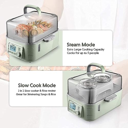 BUYDEEM G563-A501 Electric Food Steamer for Keto Diets