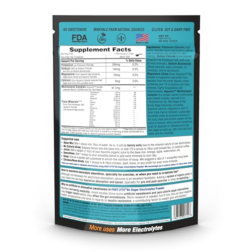 Natural No-Sugar Electrolytes Powder for Keto Diet & Vegan