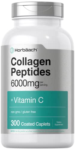 Horbäach Collagen Peptides 6000mg with Vitamin C