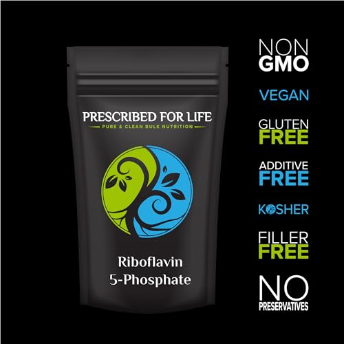 Riboflavin 5 Phosphate Powder - Vegan, Non-GMO, Kosher