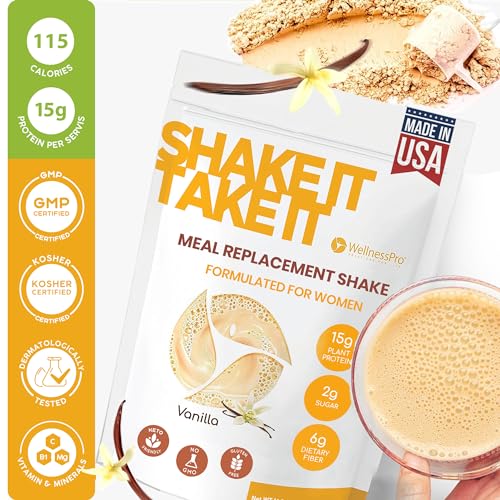 Vanilla Keto Meal Replacement Shake for Women, 16.9oz