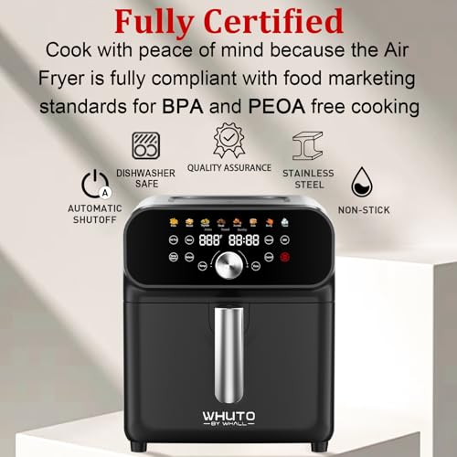 WHUTO 5.8QT Air Fryer Oven with 12 Functions