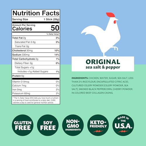 Mighty Spark Chicken Snack Sticks - High Protein Keto