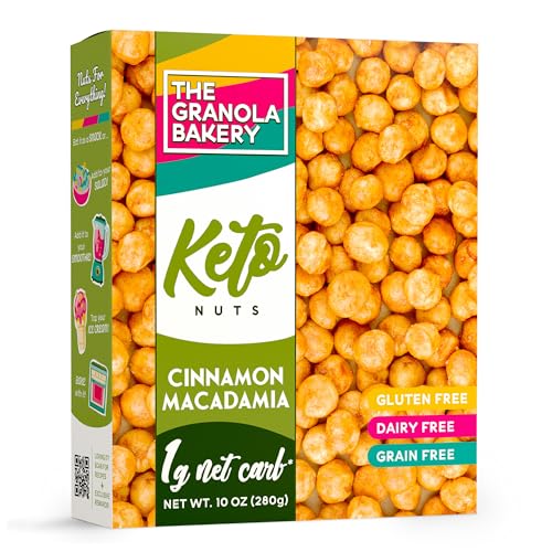 Cinnamon Macadamia Nuts: Keto Snack, Gluten-Free, Low Carb