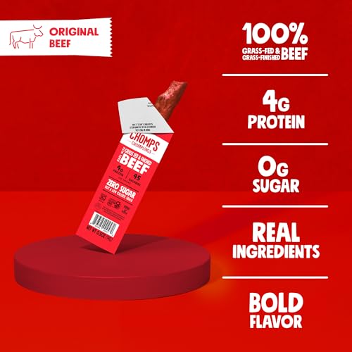 Grass-Fed Beef Jerky Snack Sticks - Keto-Friendly Snacks