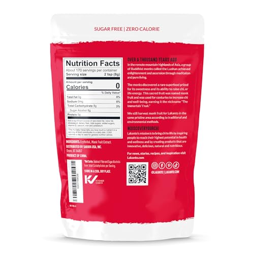 Lakanto Monk Fruit Sweetener - Keto Friendly Sugar Substitute