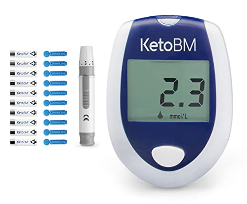 KetoBM Blood Ketone Meter Kit with Monitor & Strips
